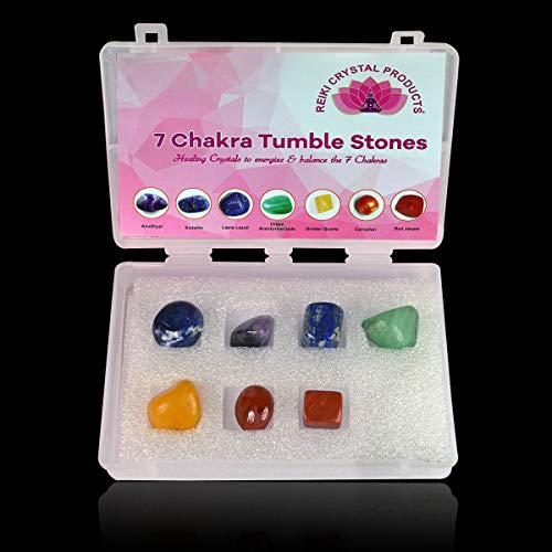 Image of Reiki Crystal Products Certified Natural Crystal Tumble Stone Kit | Multiple Crystal Stone Sets for Meditation, Reiki, Chakra & Spiritual Practices