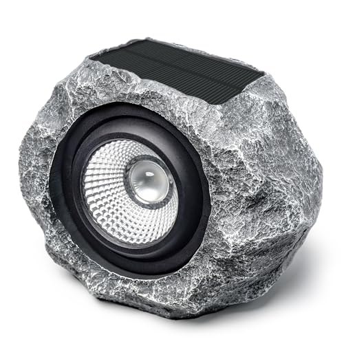 DGSCAK Solar Rock Lights Outdoor (1pcs), Solar Spotlights Waterproof Waterproof Super Bright Glow Rocks Outdoor Garden IP65 Waterproof Garden Lights for Yard Walkway Pathway Patio YardGarden