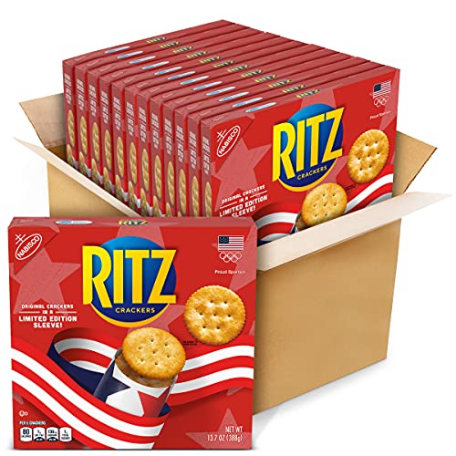 Team usa ritz crackers, original flavor, limited edition, 12 boxe…