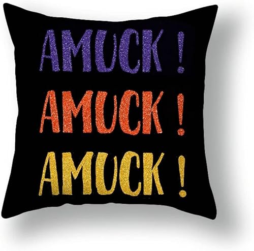 Miniatura 9 de Juego de 4 fundas de almohada de Halloween de 18 x 18 pulgadas fundas de almohada para sofá o sillón casa de campo para fiesta de Halloween