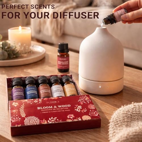 Image of Premium Fragrance Oil Set - Highly Concentrated Scented Oils for Candle Making, Soap, Wax Melts & Home Fragrance, Long Lasting Aroma Oils Gift Set for Diffusers & DIY, Aromatherapy Mothers Day Gift