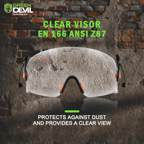 Image of GREEN DEVIL Replacment Built-in Clear /Tinted Visor