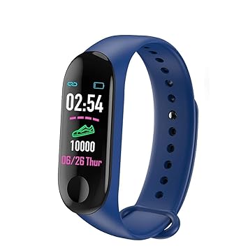 Drumstone ( M3 Smart Fitness Wristband | Heart Rate & SPO2 Monitor | Sleep & Activity Tracker | Message & Call Notifications | Waterproof Design