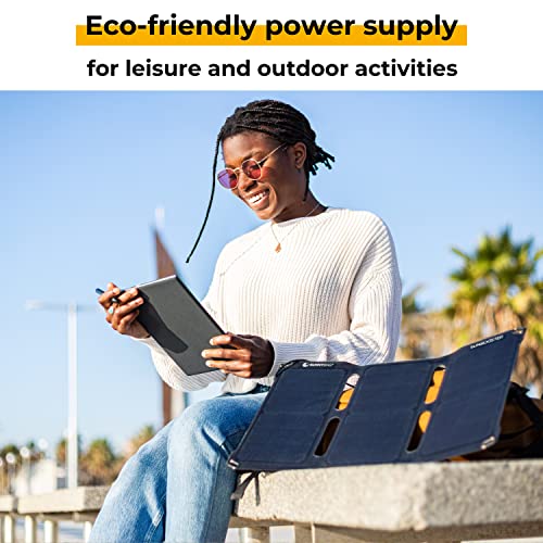 Sunnybag-SUNBOOSTER-Foldable-Solar-Charger-with-21-Watts-Eco-Friendly-Solar-Charging-on-The-go-Waterproof-and-Lightweight-2-USB-Ports-Solar-Panel-Charger-for-Hiking-Backpacking-Camping