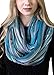 Women’s Festival Bliss Shimmer Infinity Scarf, Loop Shawl (Turquoise Bliss)