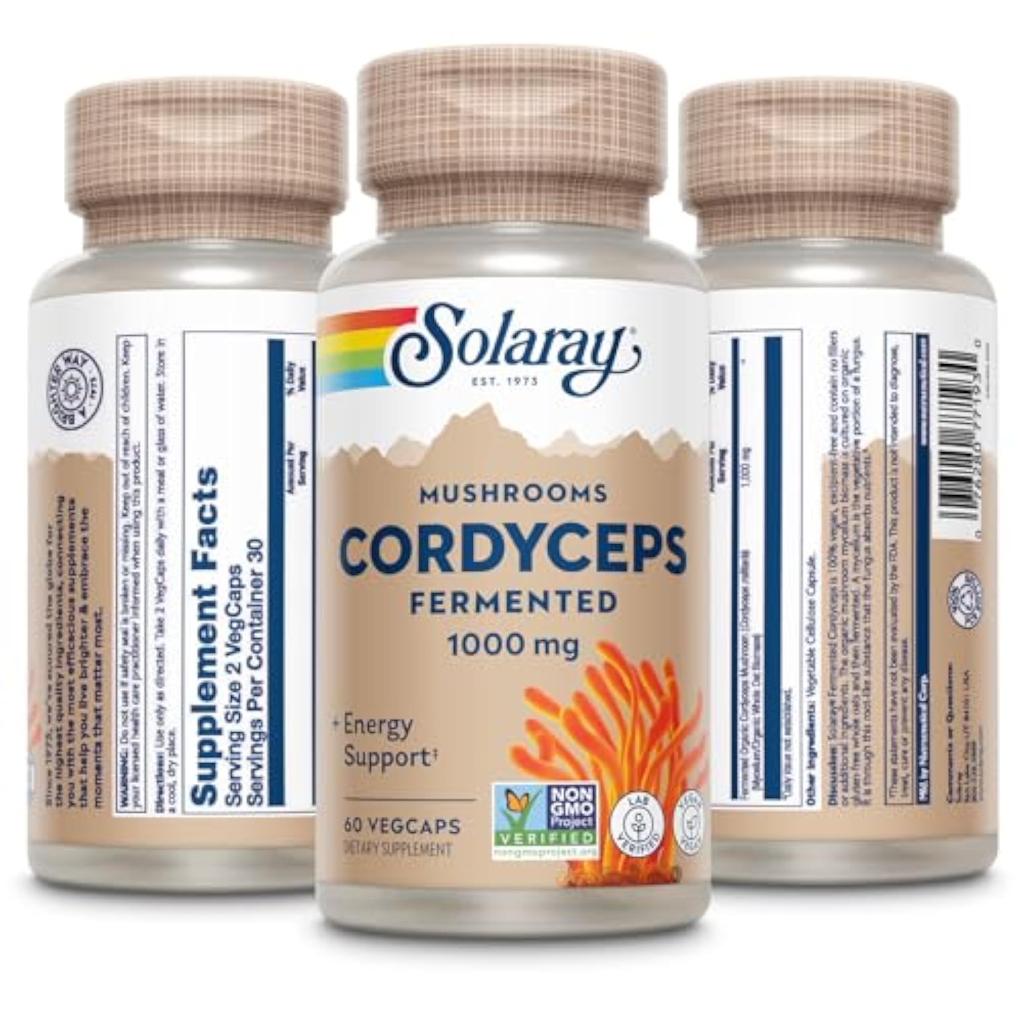 Cordyceps Mushroom Capsules 60 Veg Caps, Health Supplement