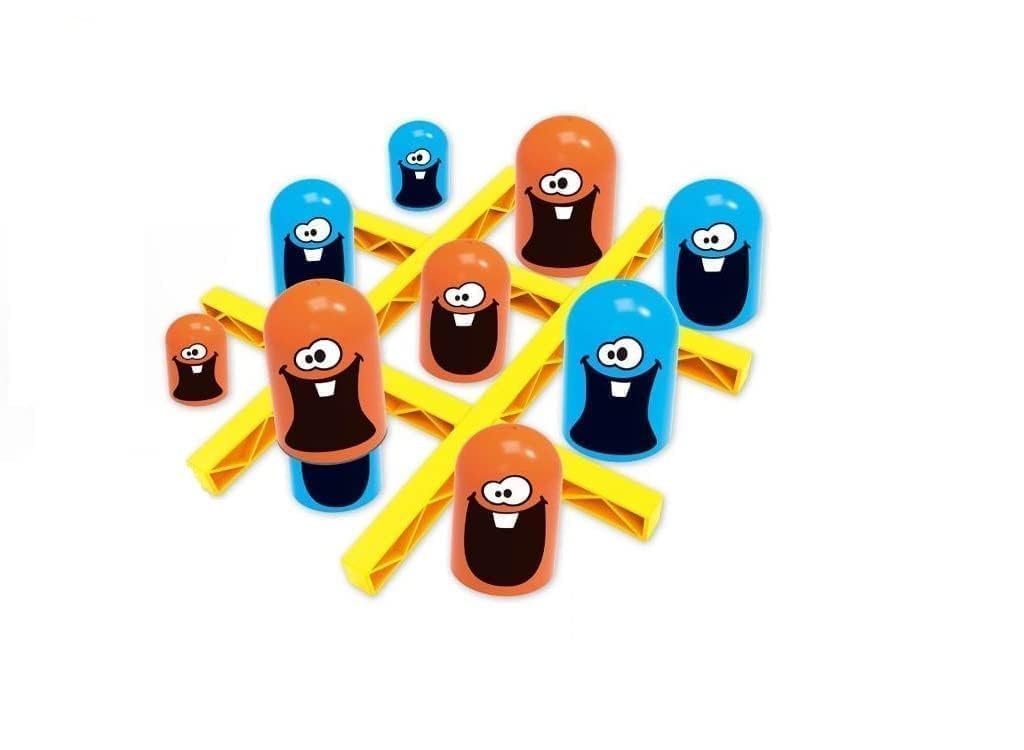 My Genie Box Tic Tac Toe Board Game|Learning Toys Old | Tic Tac Toe Game | Brain Games for Kids 5 Year | Strategy Board Games | Board Games for Adults | Kids Brain Development,Multicolor