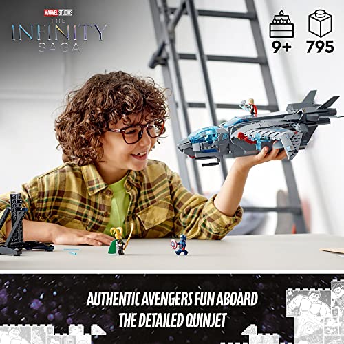 image for LEGO Marvel The Avengers Quinjet 76248, Spaceship Building Toy Set wit