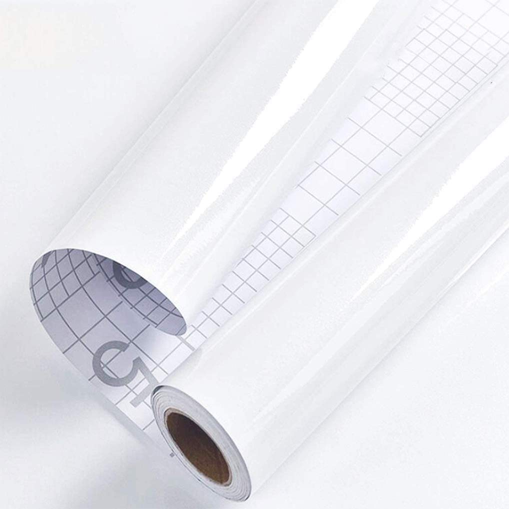 WISDOM White Glossy Wallpaper Vinyl Paper Self Adhesive Film Decorative Paper for Kitchen Counter Top Cabinets Wardrobe Furniture Iridescent Glossy Size : 12 x 48 inches (B099QLQQ65) Amazon Price History, Amazon Price Tracker