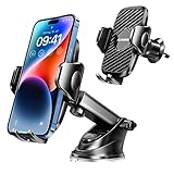 ALENORA 2023 Upgrade Handyhalterung Auto 3 in 1 für Kfz Lüftung & Saugnapf Smartphone Halterung Auto 100% Kratzschutz Handyhalter Auto - Universal für iPhone 15 14 Pro Max Samsung - Phone Holder Car