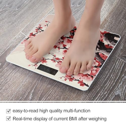 Balanza Digital Corporal Alta Precisión con Diseño Floral miniatura 5