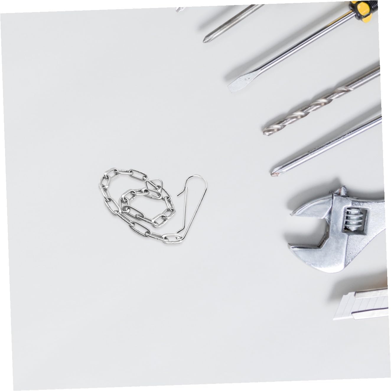 DOITOOL 2sets Toilet Lift Chain Upgrade Stainless Steel Chain for Easy Installation 5pcs*2