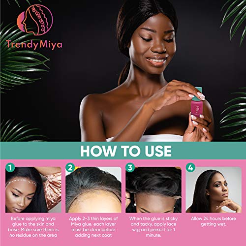 image for TRENDYMIYA Miya Lace Wig Glue 1.06oz - Invisible Adhesive with Waterpr