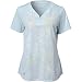 adidas Golf Women's Tour Bonded Mesh Polo Shirt, Soft Blue, X-Small