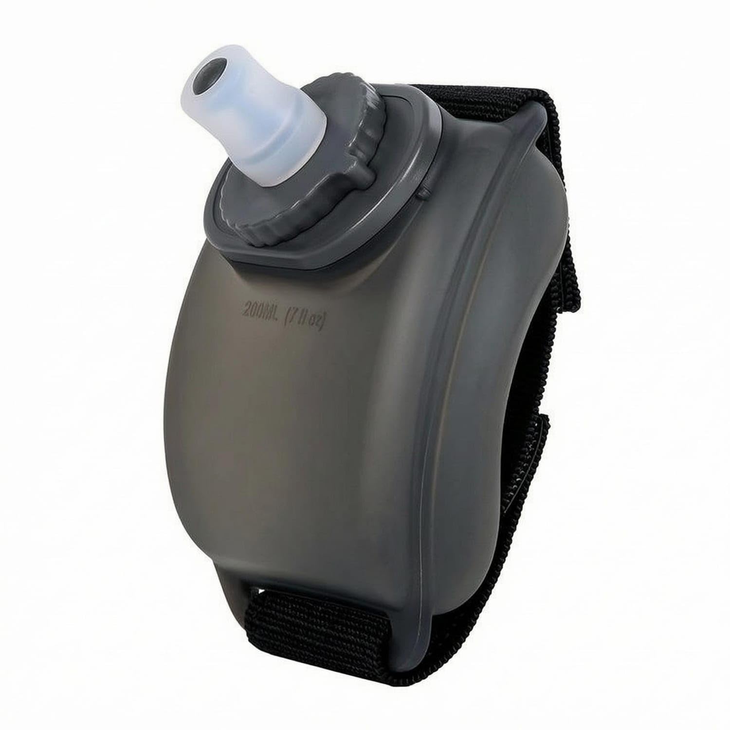 Adjustable Strap Wrist-Mounted Water Bottle Soft Shape Wrist Water Bottle Translucent Sports Gear Angled Spout for Runners, Cyclists, Cycling, Outdoor Exercise, Black-image-8