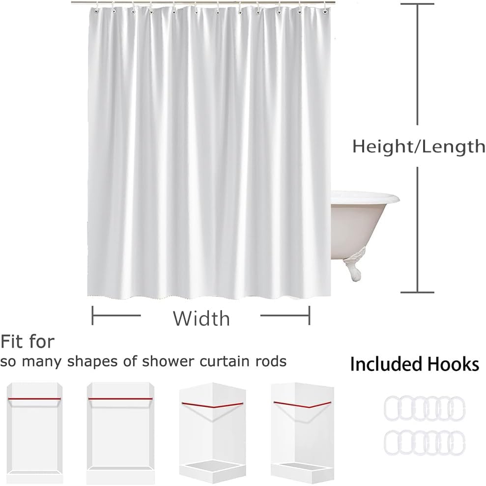 Yellow and White Striped Shower Curtain Geometric Stripes Chic Cute Retro Aztec Tribal Vintage Aesthetic Girly Fabric Bathroom Decor Curtains with Hooks,70W x 82L