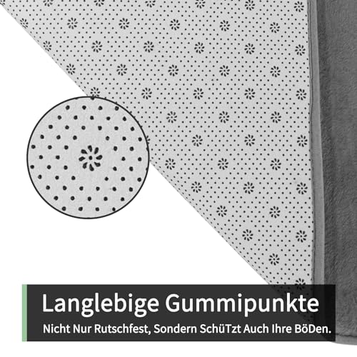 Sour Lemon Teppich Wohnzimmer 120x160cm,Anthrazit Weich Teppiche Kunstfell – Ansicht 5