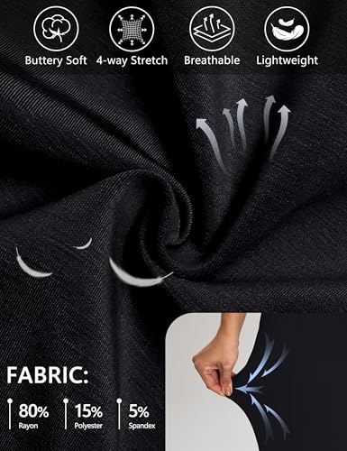 BMJL Women's Work Pants 32" High Waisted Casual Track Pant Yoga Travel Golf Joggers Pockets Slacks Fall Clothes3