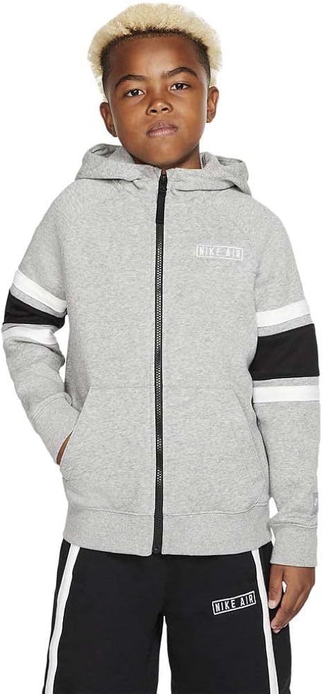 Nike Boys Air Full-Zip Hoodie (M, Dark Grey Heather/Black/White/White) :  Amazon.ca: Clothing, Shoes \u0026 Accessories