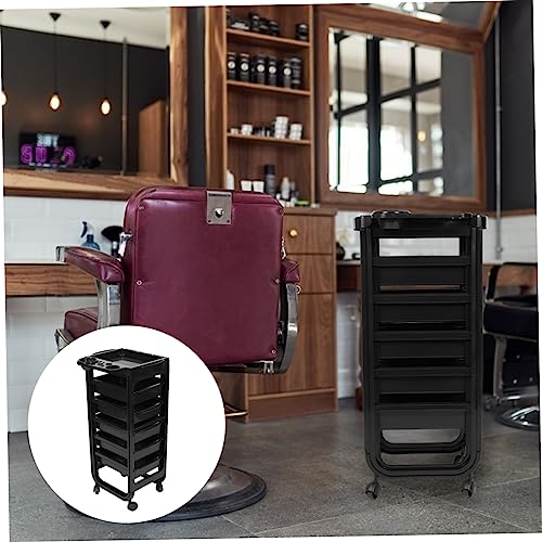 Chariot coiffure robuste multi-étages à roulettes pour ranger les outils