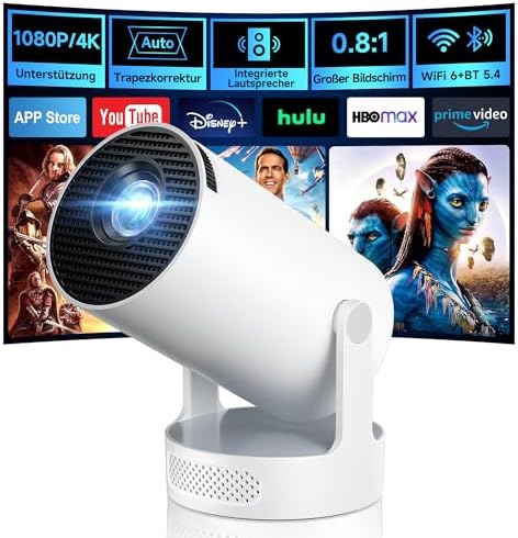 Mini Projector, Philoent Smart Projector 4K/1080P Supports Latest...