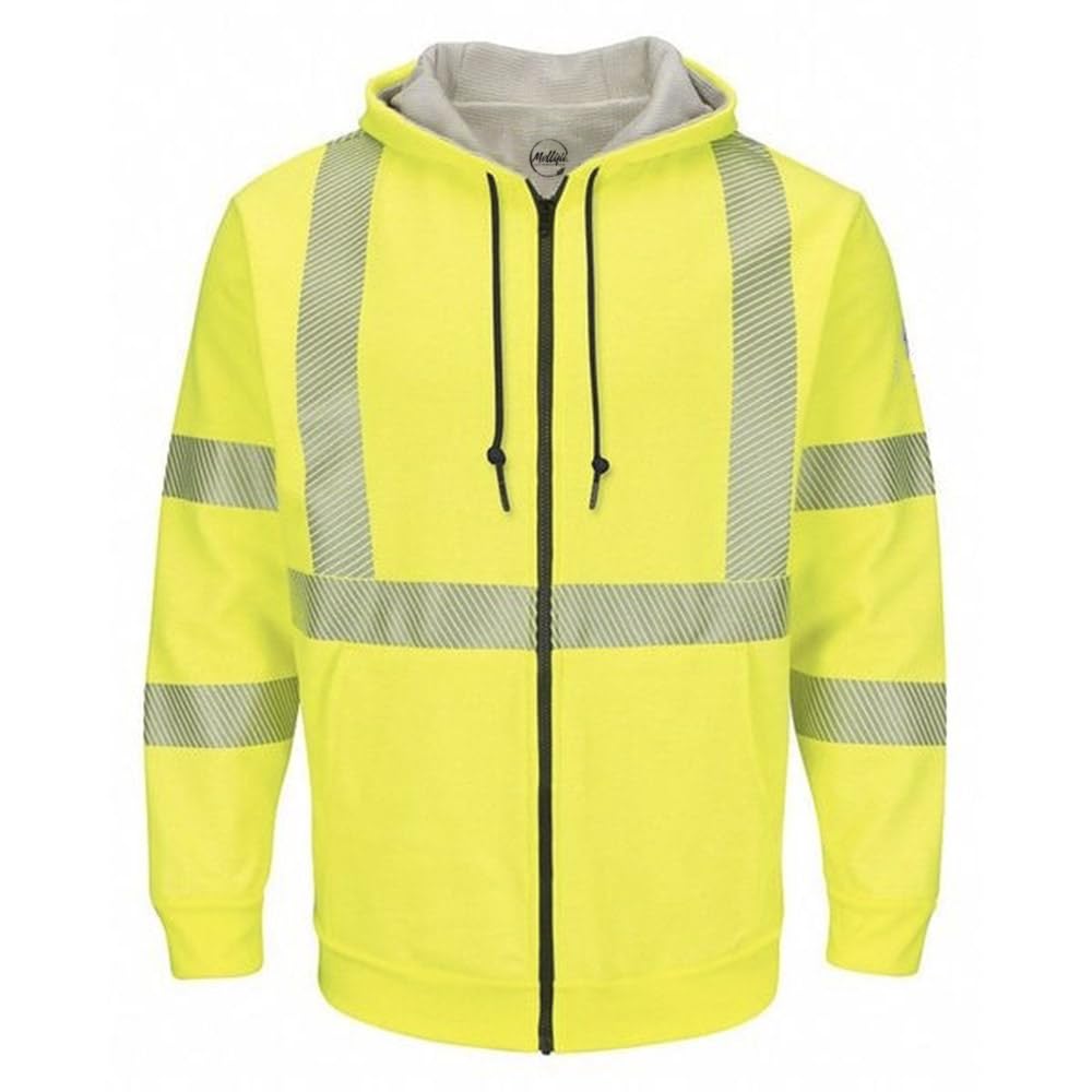 MOLLIFII Flame-Resistant Hooded Sweatshirt, M, Yllw, Mfr: SMZ4HV RG M-A