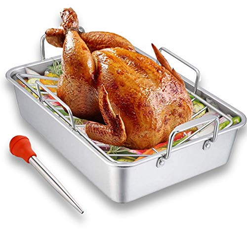 Turkey Baster Syringe For Cooking, Baster Syringe For Thanksgiving, Stainless Steel Turkey Baster With Needles And Cleaning Brush #TOP1