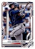 2021 Bowman Prospects #BP-28 Shea Langeliers Atlanta Braves MLB Baseball Trading Card