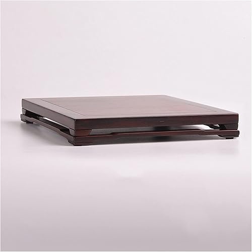 ARZARF Bonsái Pedestal de madera, base de jarrón rectangular clásico, jarrón de jade, piedra extraña, estatua de Buda, juego de té, adornos de