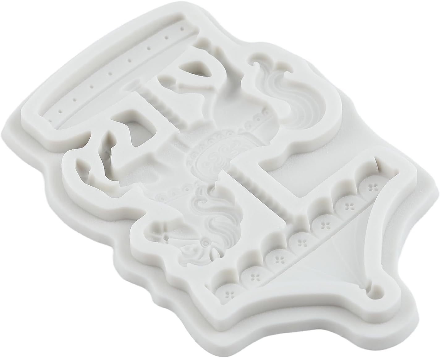 Carousel Polymer Clay Mold Merry-Go-Round Silicone Molds