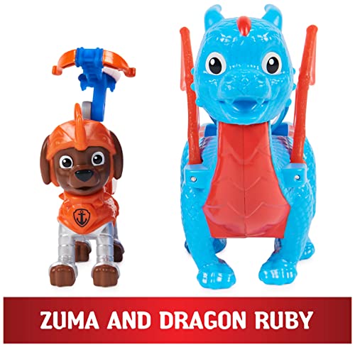 Paw Patrol, Rescue Knights Zuma And Dragon Ruby Action Figures Set, Kids Toys For Ages 3 And Up #TOP3