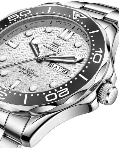 Image of OLEVS Watches for Men Luxury Dress Wirst Watch Gift | Large Dial,tainless Steel,Waterproof,Luminous,Watch Gift