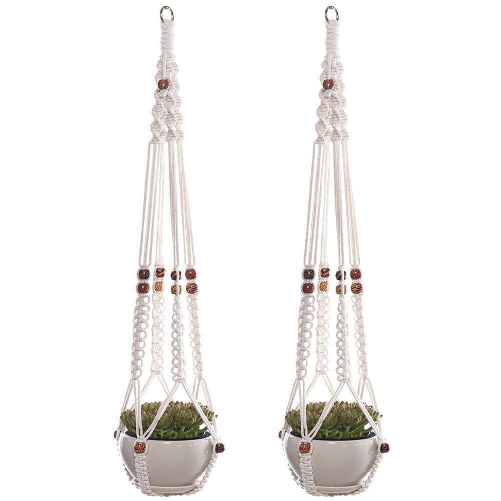 Cintre de plante en macramé suspendu panier de fleur tissé bohème