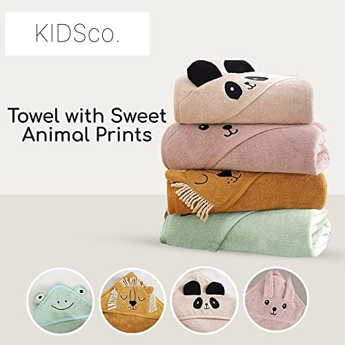 Kidsco. Hooded Towel For Babies And Toddlers | Ultra Soft 100% Cotton Blend | Hooded Baby Bath Towel | Baby Bath Essentials | Towel With Sweet Animal Prints #TOP1