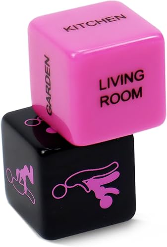 Vista 27 de Juego de 2 dados para parejas, ideas para citas, edición nocturna, portátil, regalo de aniversario y San Valentín para hombres y mujeres, múltiples