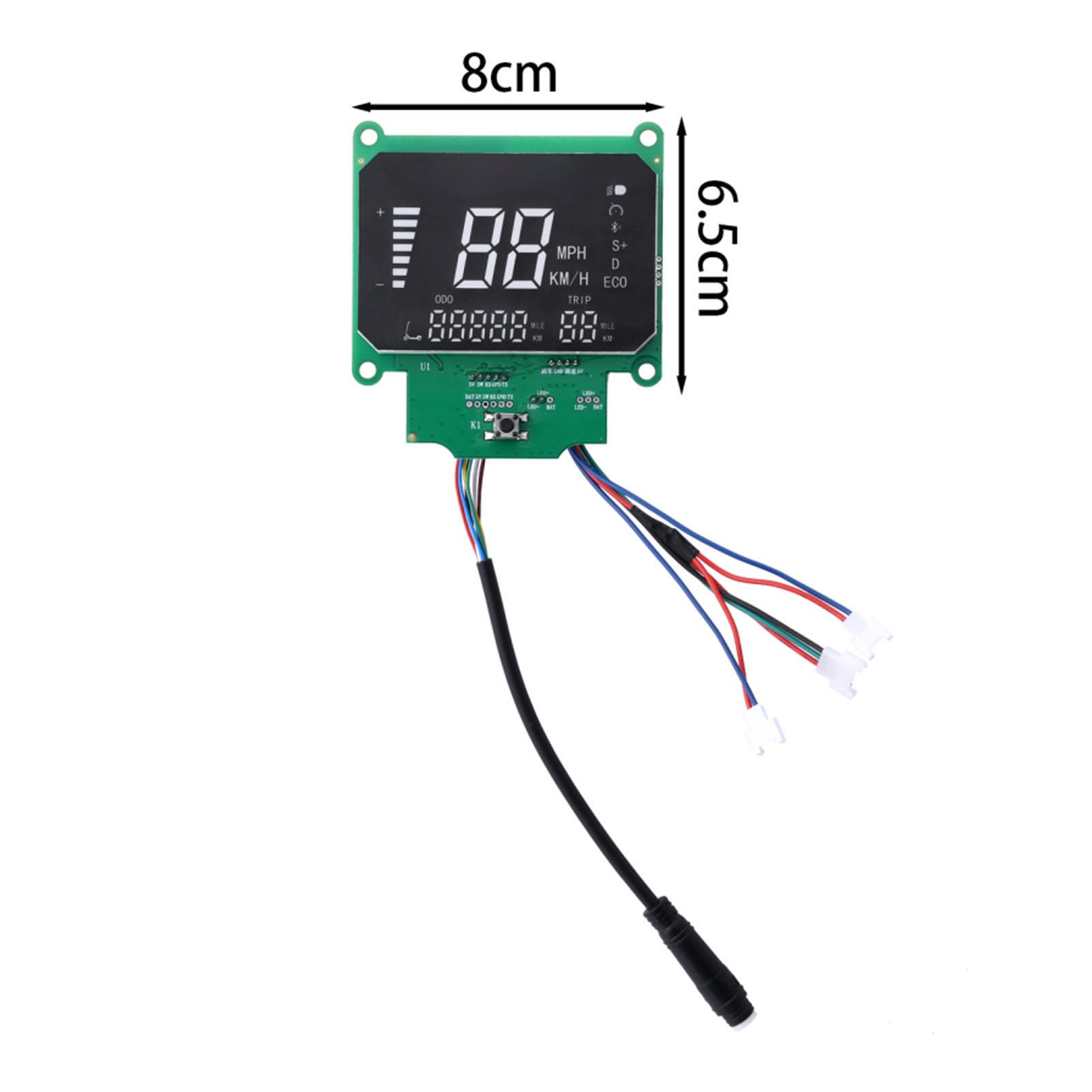 VGEBY Salpicadero de Scooter Eléctrico, Tablero de Circuito de Salpicadero de Scooter Eléctrico de Scooter Piezas de Repuesto de Scooter Eléctrico de Cabeza Femenina Impermeable de 7