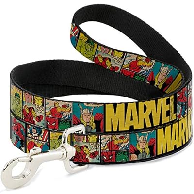 Correa para Perro Marvel Retro Comic Paneles Negro Amarillo 6 pies de Largo 1.5 Pulgadas de Ancho | Ya disponible en tu tienda friki favorita! En mundofriki.es!
