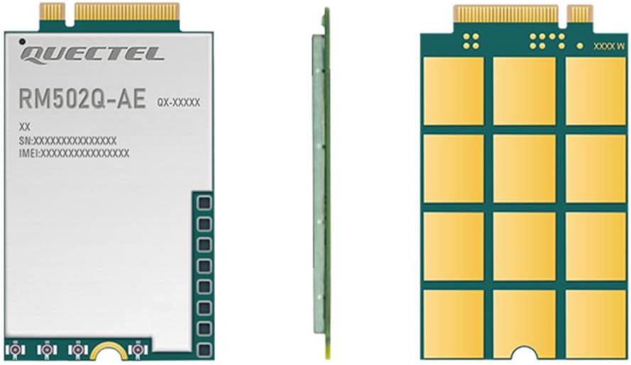 Waveshare Quectel 5G Sub-6 GHz Module Designed for IoT/EMBB Applications Industrial-Grade Modules Support DFOTA and Volte Functions-RM502Q-AE