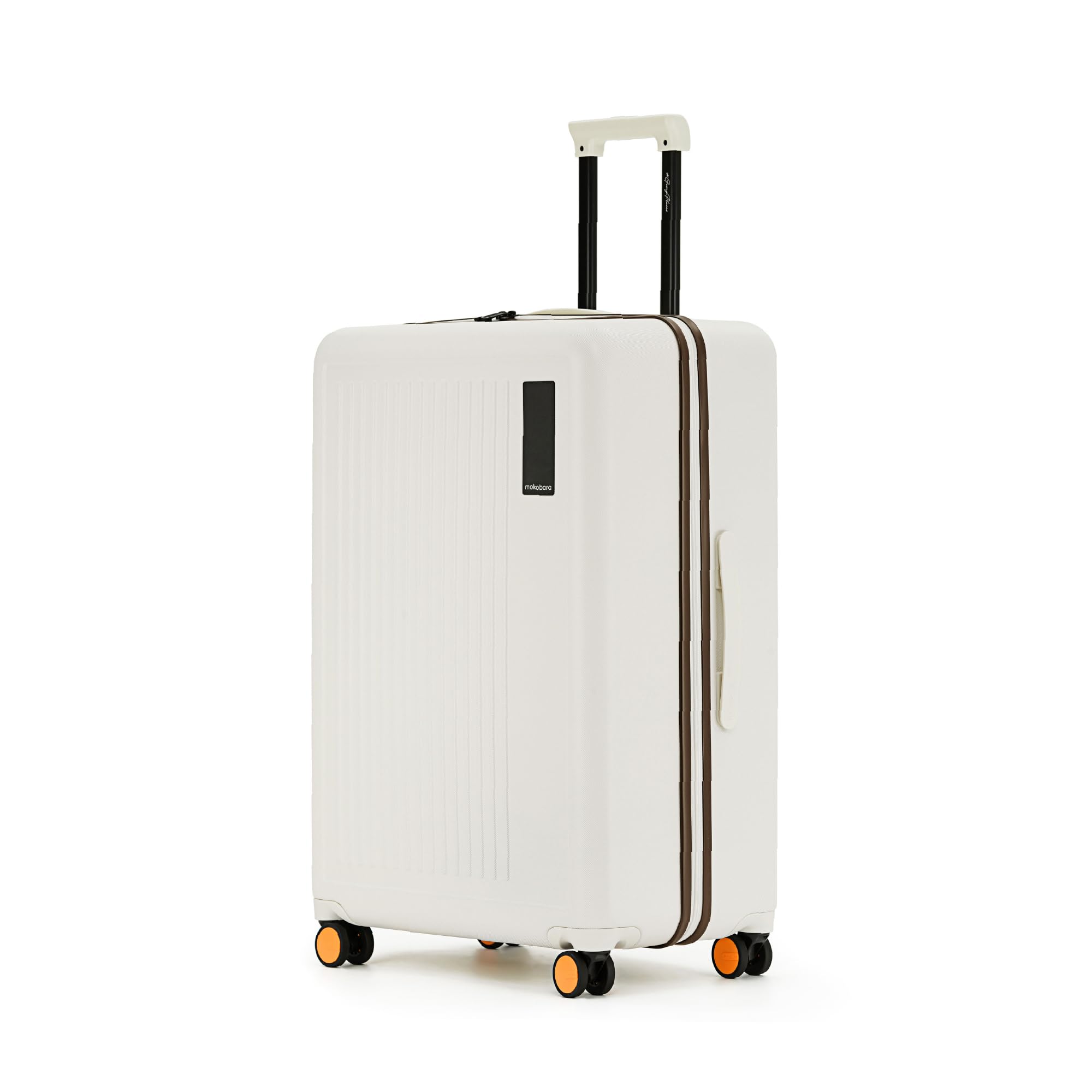 MOKOBARA Transit Check-in Large Trolley Bag 74cm 100L Off White | Lightweight Polycarbonate Hardshell 360° 8 Silent Ninja Wheels Combination TSA Lock Premium Zipper 15+ Days Travel Suitcase discount deal