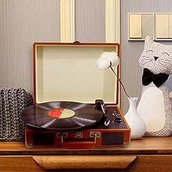 Tourne-Disque Tourne-Disque 3 Vitesses avec Lecture MP3 USB intégrée/Bluetooth/Radio FM/CD & Cassette Play Chaque… - Les Beatles, Paul McCartney, John Lennon, RIngo Starr, George Harrison Tourne-Disque Tourne-Disque 3 Vitesses avec Lecture MP3 USB intégrée/Bluetooth/Radio FM/CD & Cassette Play Chaque… – Image 6
