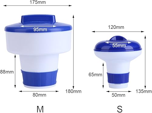 Miniatura 6 de Zetiling Clorine Flotador para piscina, flotador Clorine para piscina interior y exterior, difusor químico flotante para atenuación de piscina, spa