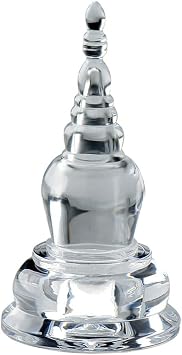 Acrylic Stupa Exquisite Buddhist Tower Elegant Decoration For Any Occasion Suitable For Any Occasion Home Decor Ornament 11 cm high