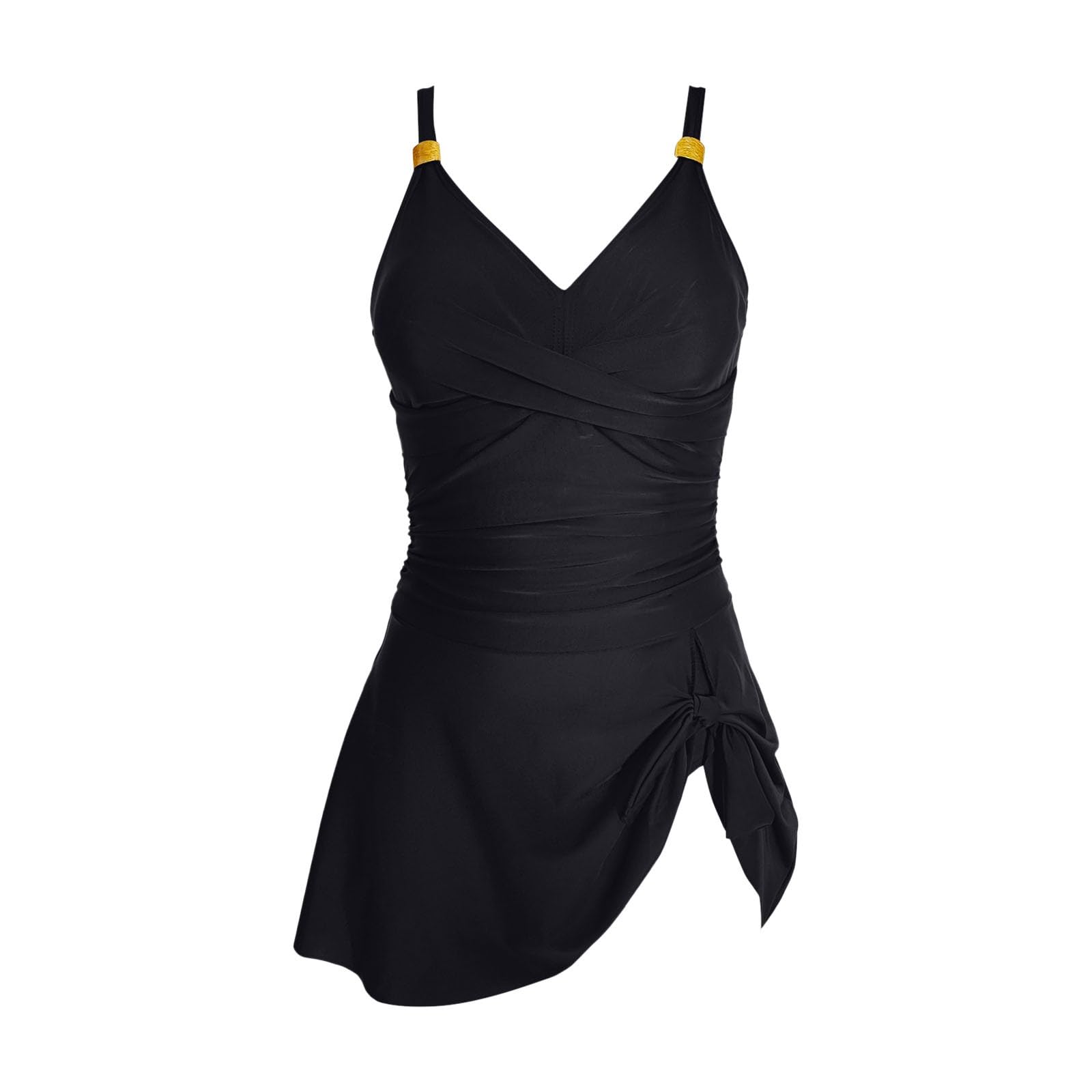 Bañador Nudo Lazo Metal Dorado 2025 Mujer Elegante Tendencia
