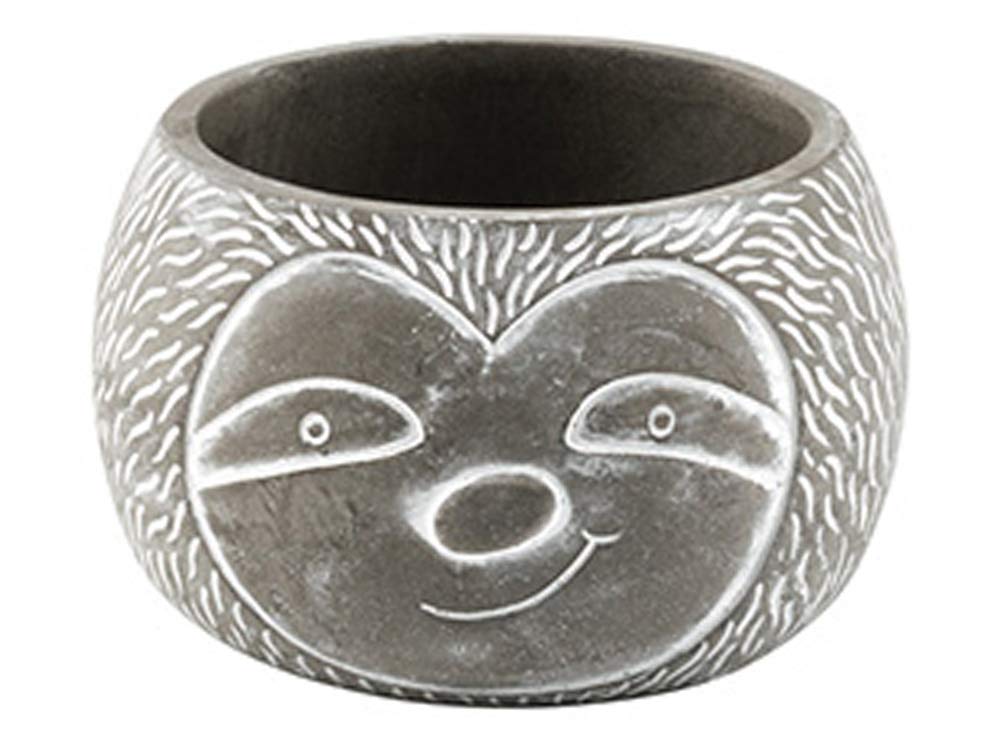 The Bridge Collection Smiling Sloth Face Planter Pot
