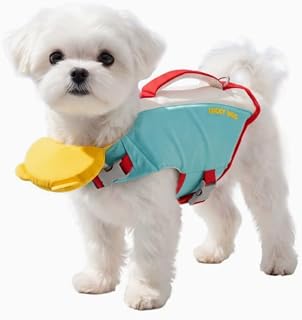 Dog Life Jacket with Chin Float,Dog Life Jacket with Chin Rest (Style 5, Medium)
