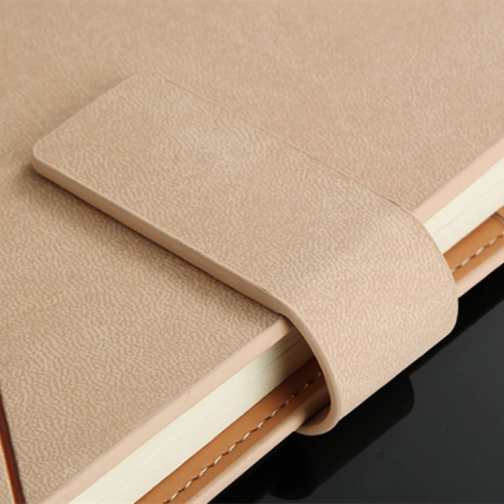 A5 Business Notizbuch PU-Leder Tagebücher Mehrfarbige Magnetschnalle Tagebuch Planer Haushaltsbuch Büro Schulbedarf Schreibwaren,E,2St