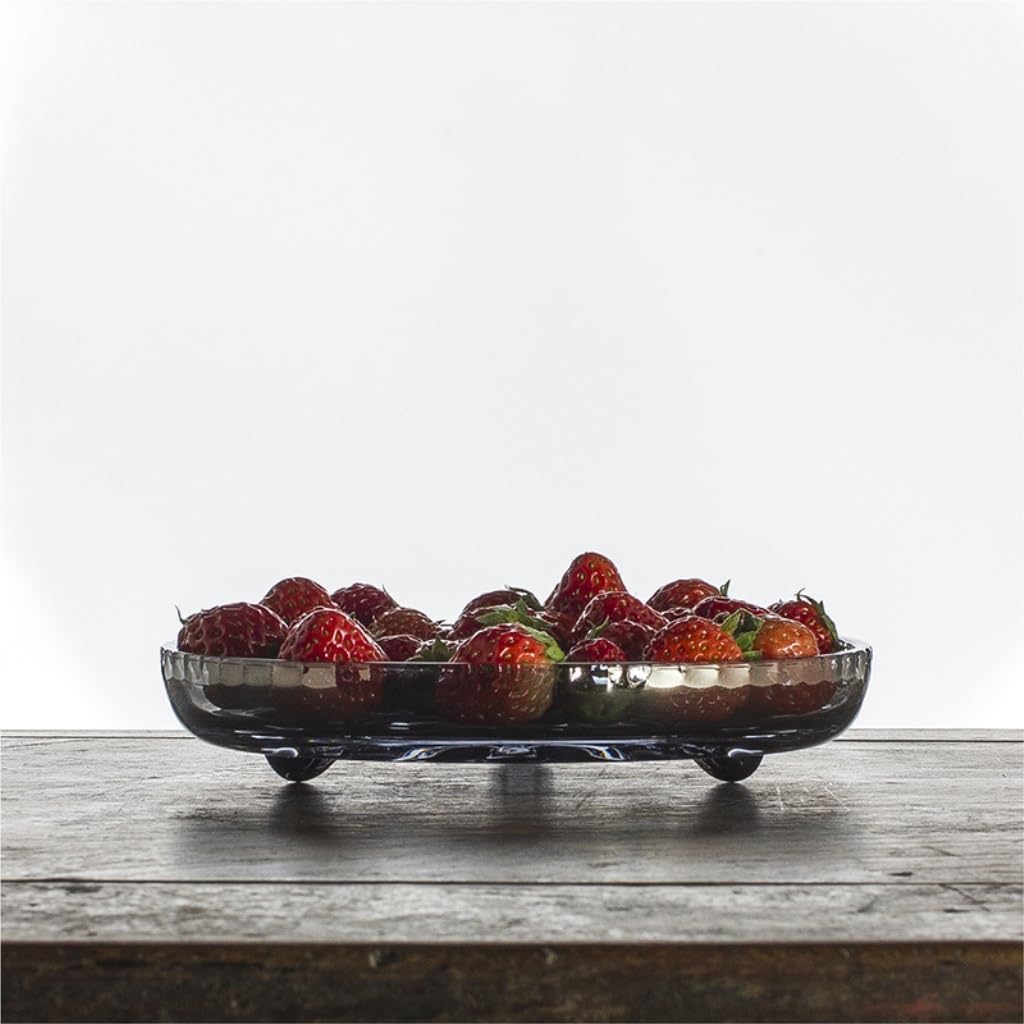 ENGENDER Fruttiera Piatto da Frutta in Vetro, tè, Vassoio for Dolci, Snack, Moderno, Insalata Cestino per Frutta