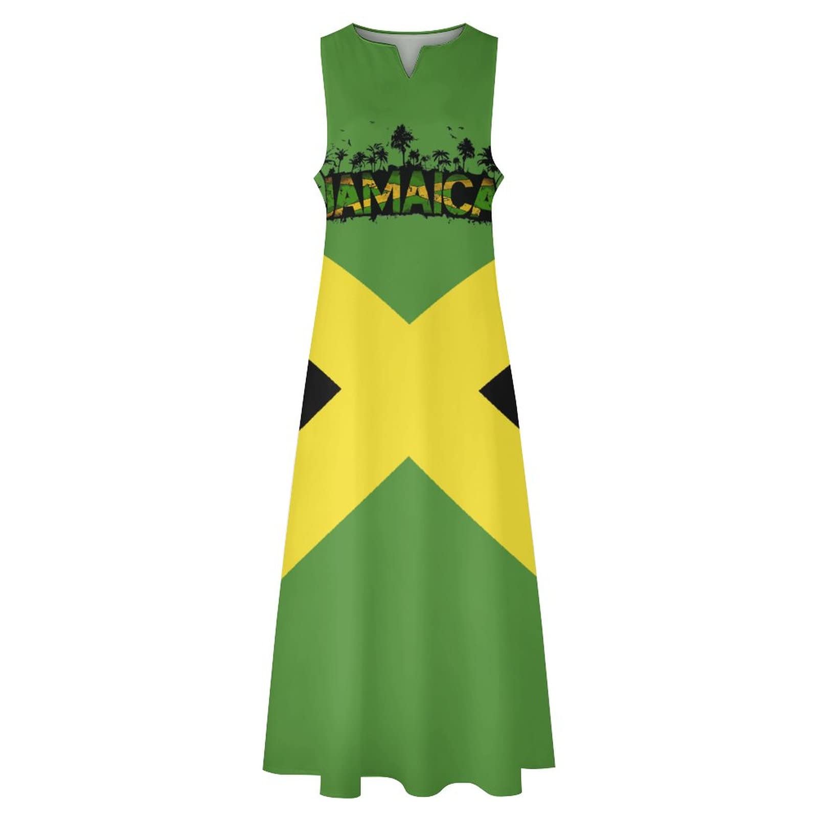 Amazon.com: Jamaica Flag Long Dress for Women Summer Top 3XL : Clothing,  Shoes & Jewelry
