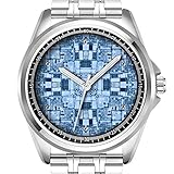 Reloj de gran calidad: cristal mineral duro de zafiro antirreflectante, carcasa de acero inoxidable.