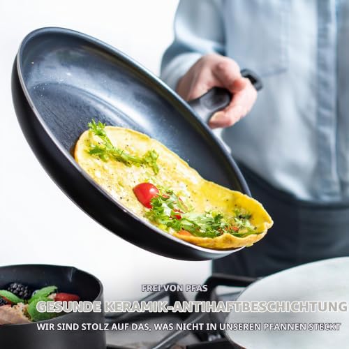 GreenPan Memphis Bratpfanne (20 cm), gesunde keramische Antihaftbeschichtung, PFAS-frei, induktionsgeeigent, spülmaschinenfest… – Ansicht 2